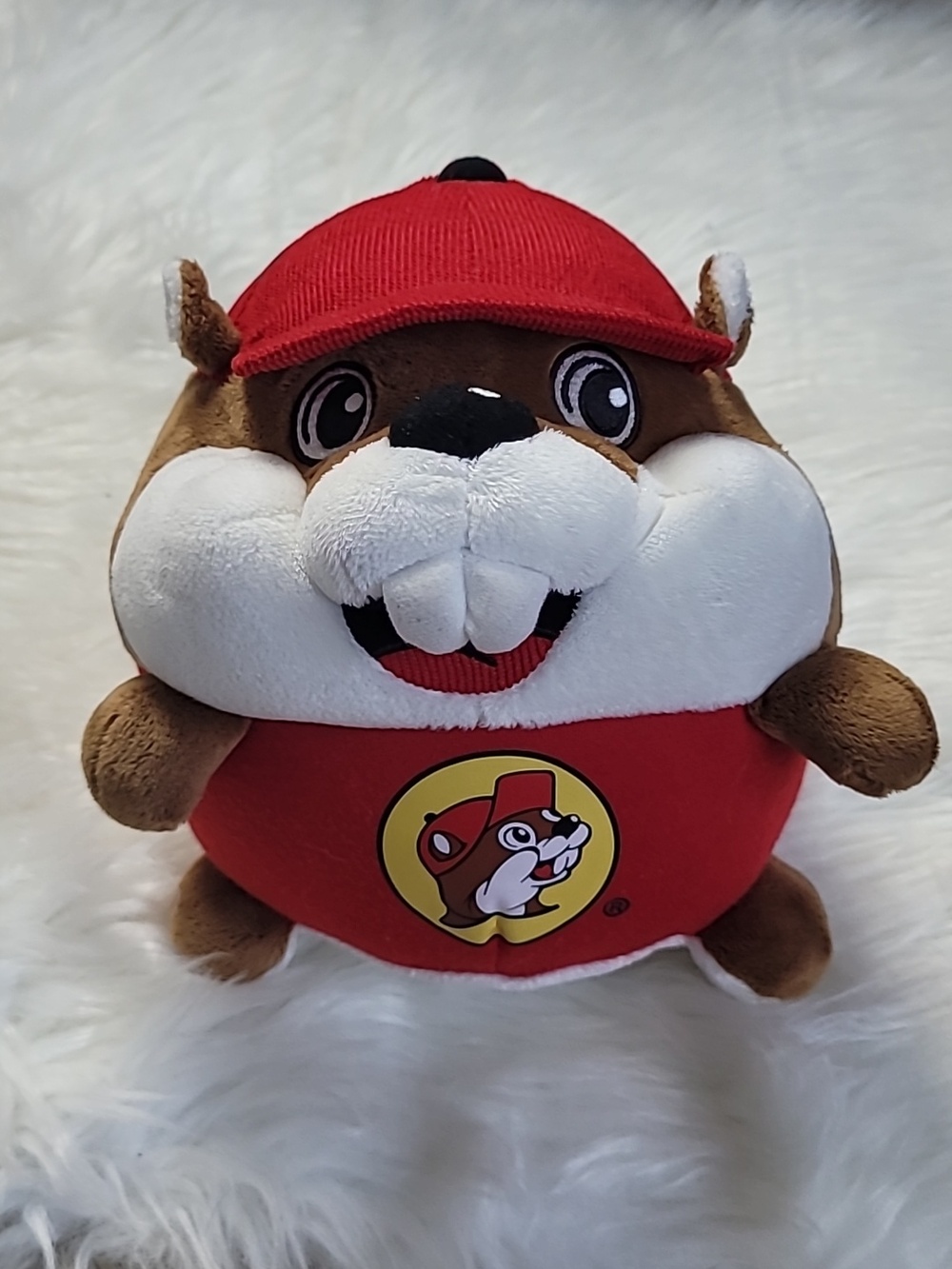 Buc-ee's Beaver round plush stuffed animal Buc-ee's mascot merch